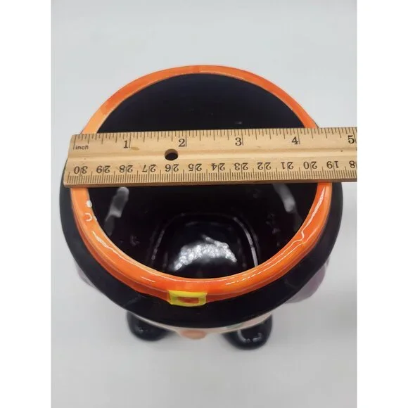 Publix Supermarket Halloween Witch Cauldron Candy Bowl Planter Ceramic Decor - Picture 11 of 12